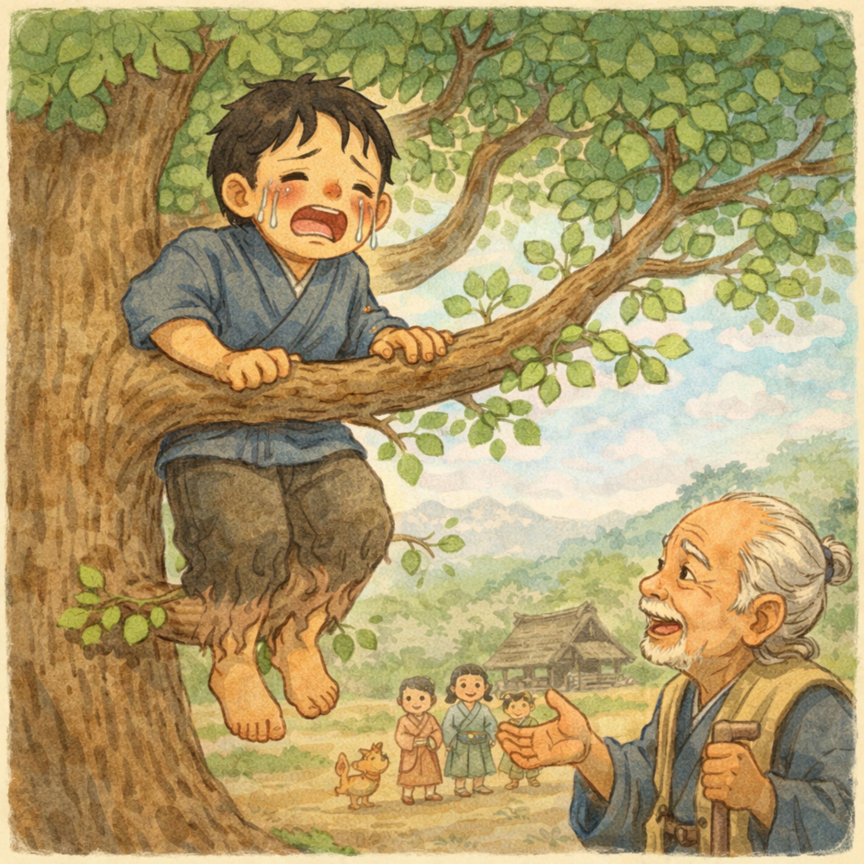 「チーチキパーのポン」　 不思議な術を持ったじいさんに力をもらった若者だが… episode artwork