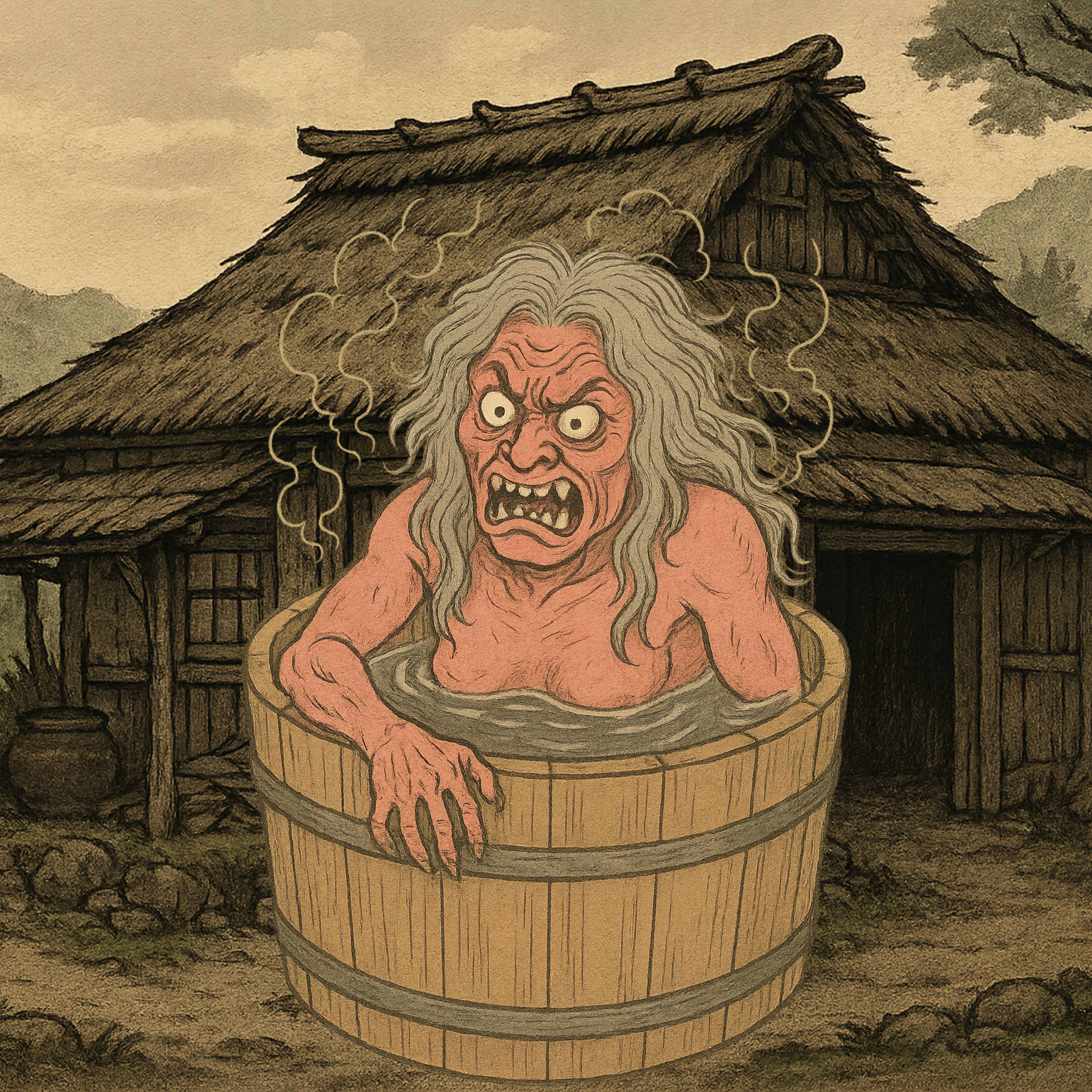 「山姥退治」　山姥に、買ったブリも馬も喰われた男が逃げ込んだのは… episode artwork