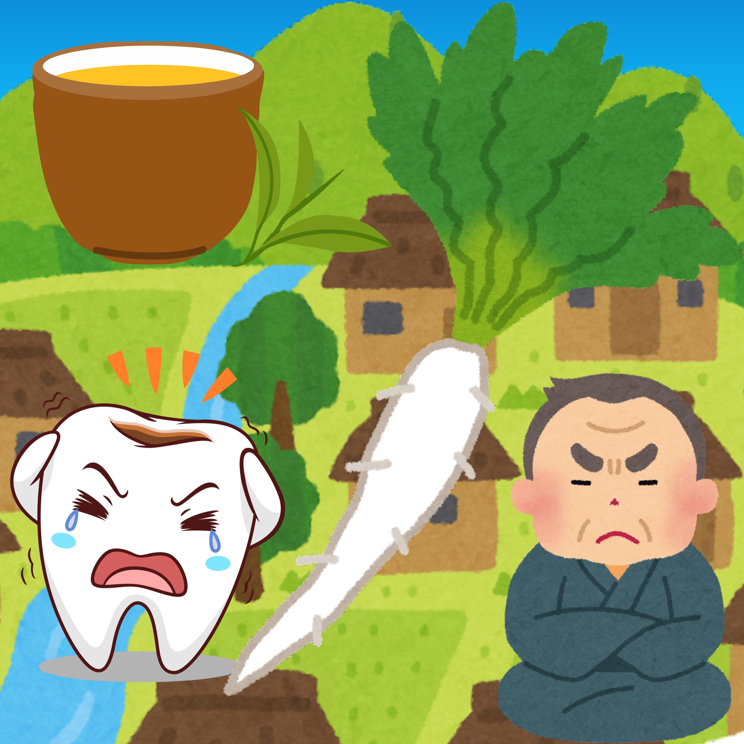 「縁起担ぎの吉兵衛さん」　縁起ばかり担ぎすぎてろくなことがない百姓の話