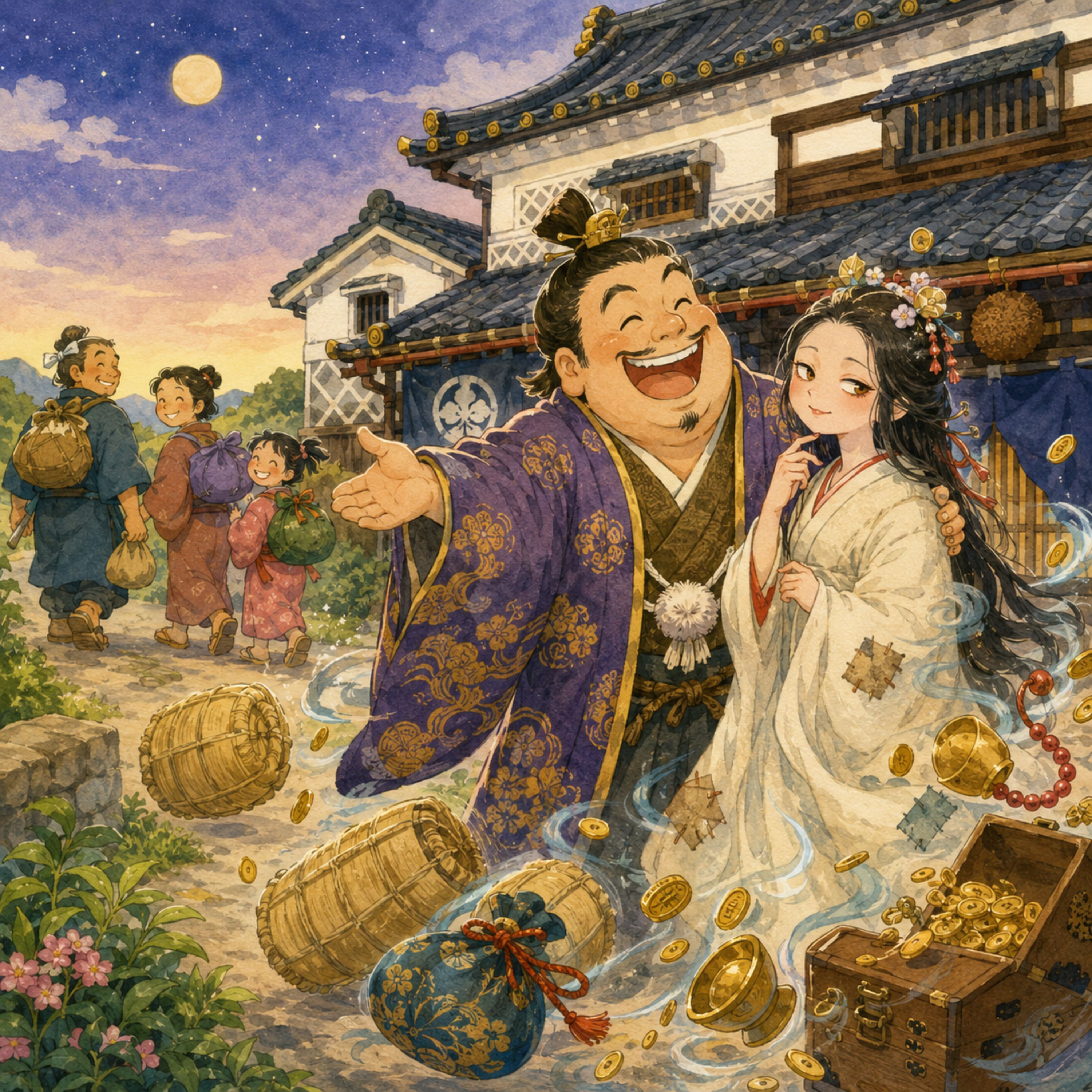 「威張ったバチ」　貧乏神を嫁にした威張りんぼうの地主 episode artwork