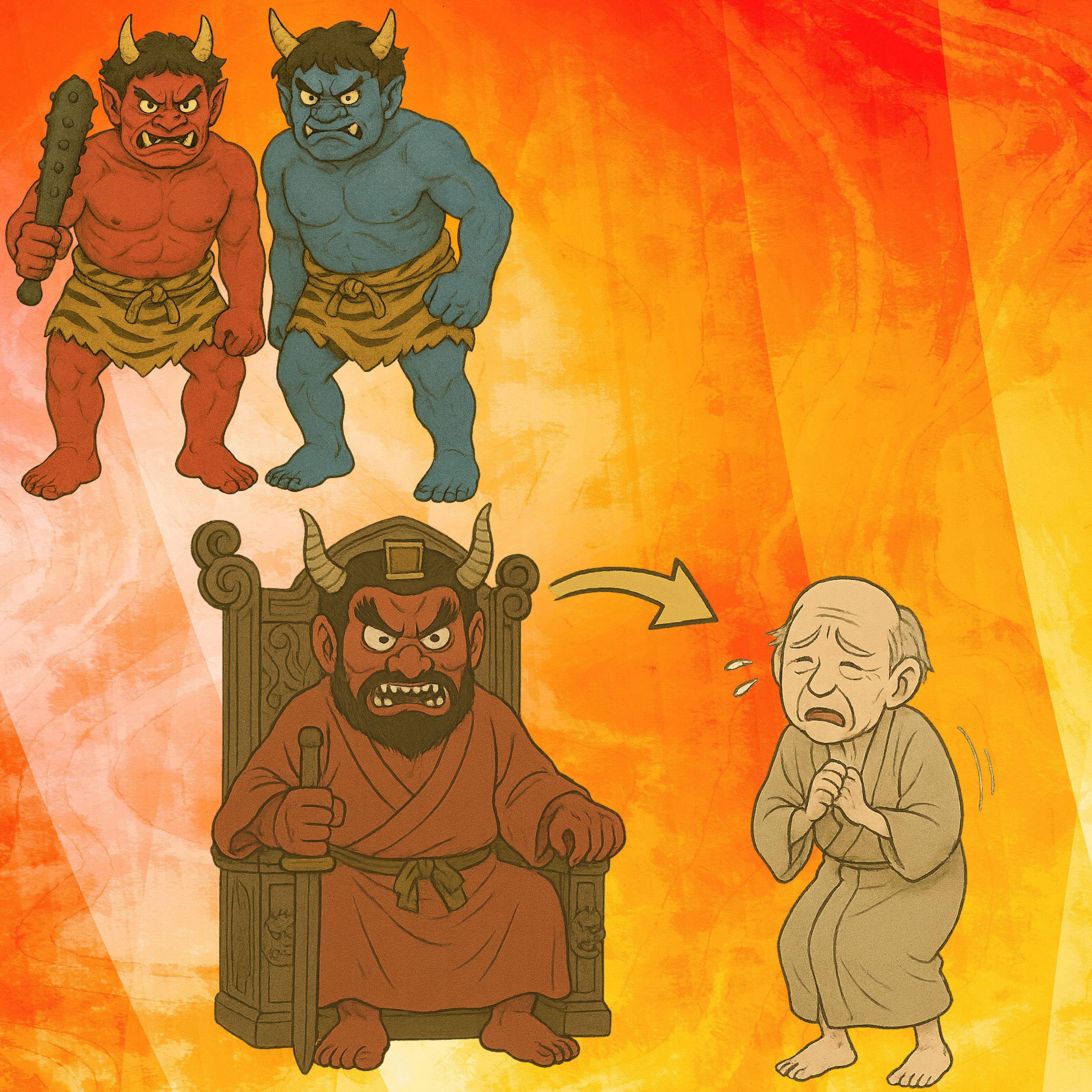 「閻魔の交代」　隈府一の芝居上手じいさんの地獄での話 episode artwork