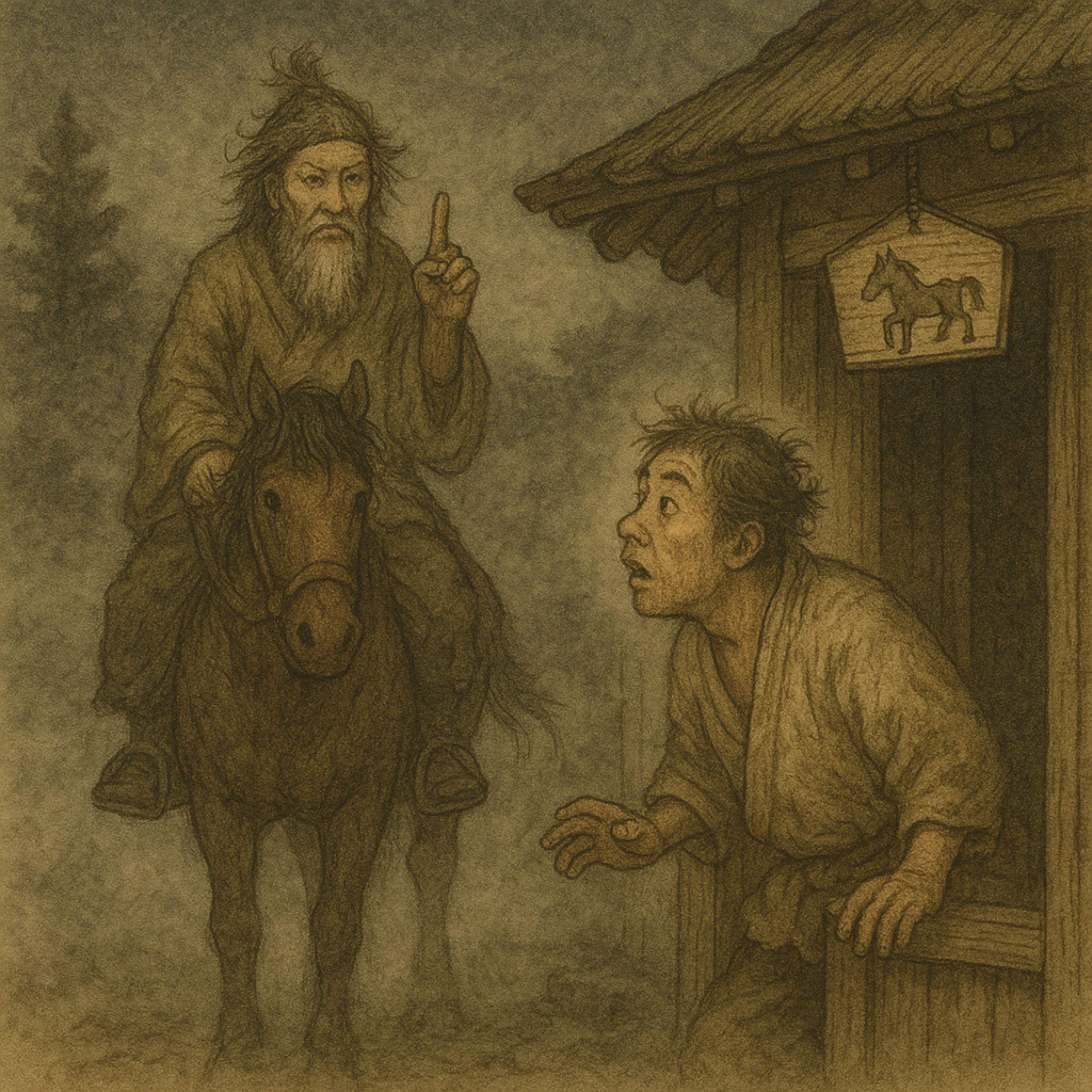 「山ん神さん」　安産を祈る男が夢を見て善行を積み続け・・・ episode artwork