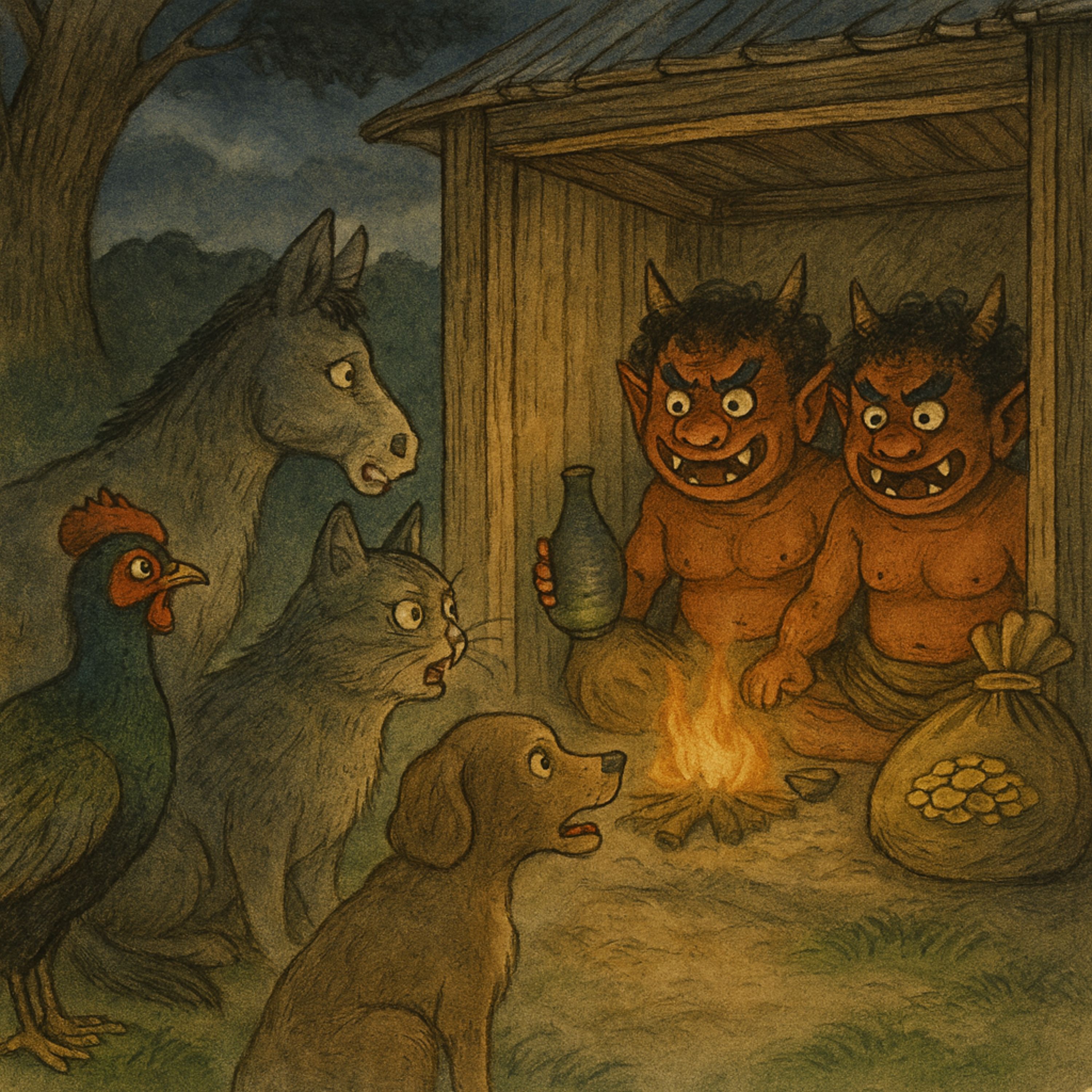 「鬼が好かんとは」　捨てられたキジ・ネコ・イヌ・ウマが出会い… episode artwork