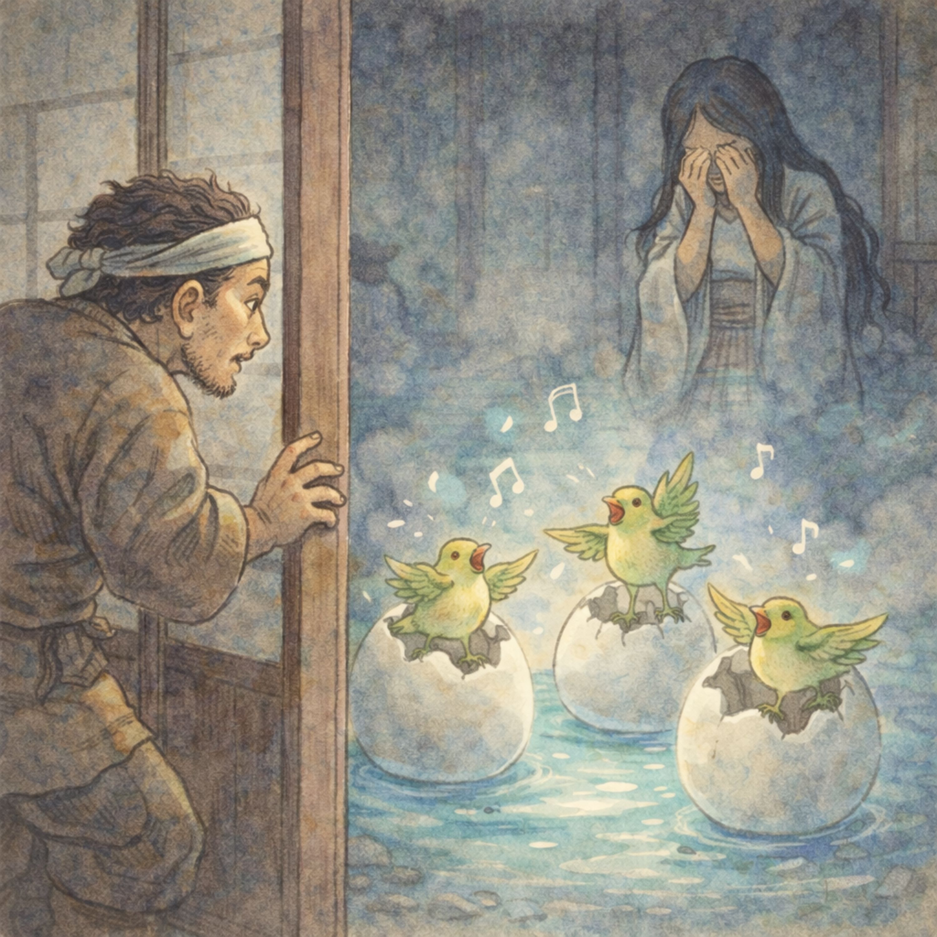 「不思議な家」　見るなと言われた部屋を見てしまった木こりは… episode artwork