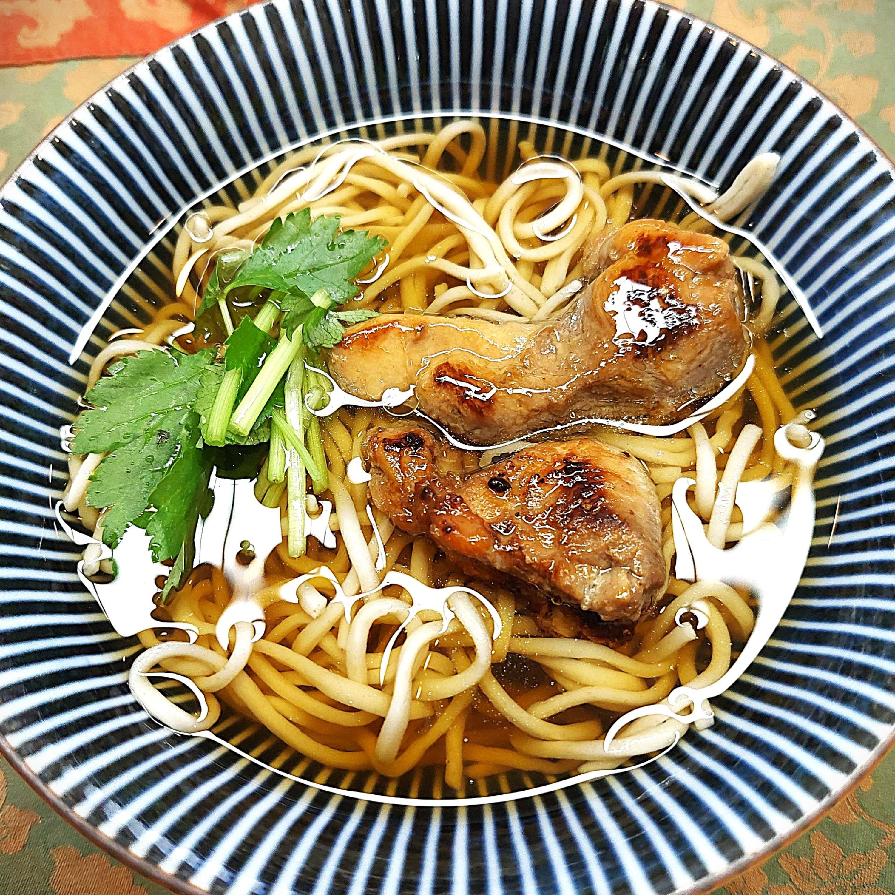 🥢年越しそばは鶏もも肉で鴨南蛮風に！🦆→🐓✨