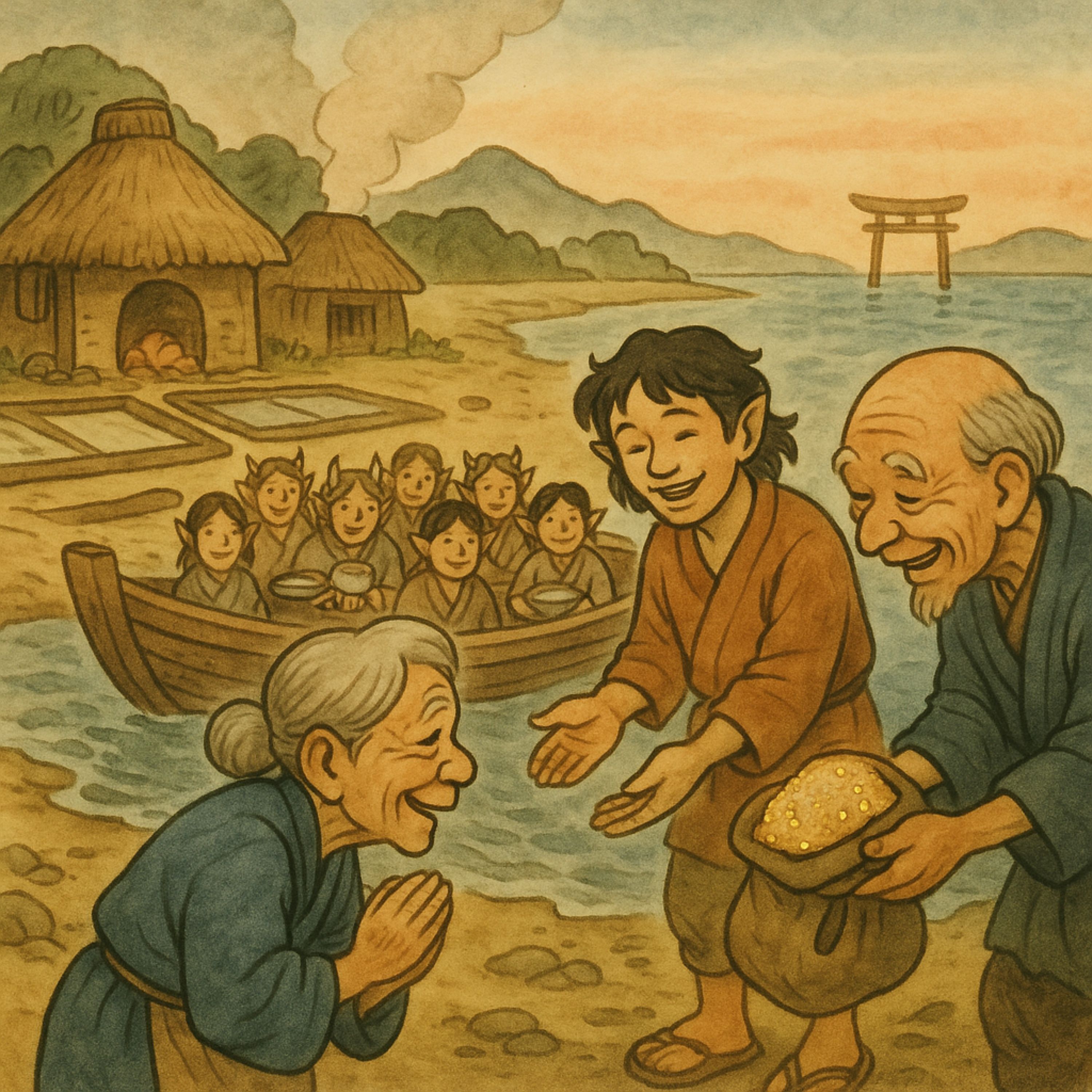 「金（きん）の混じった塩」　塩焼村を訪れた人々の正体は・・・？ episode artwork