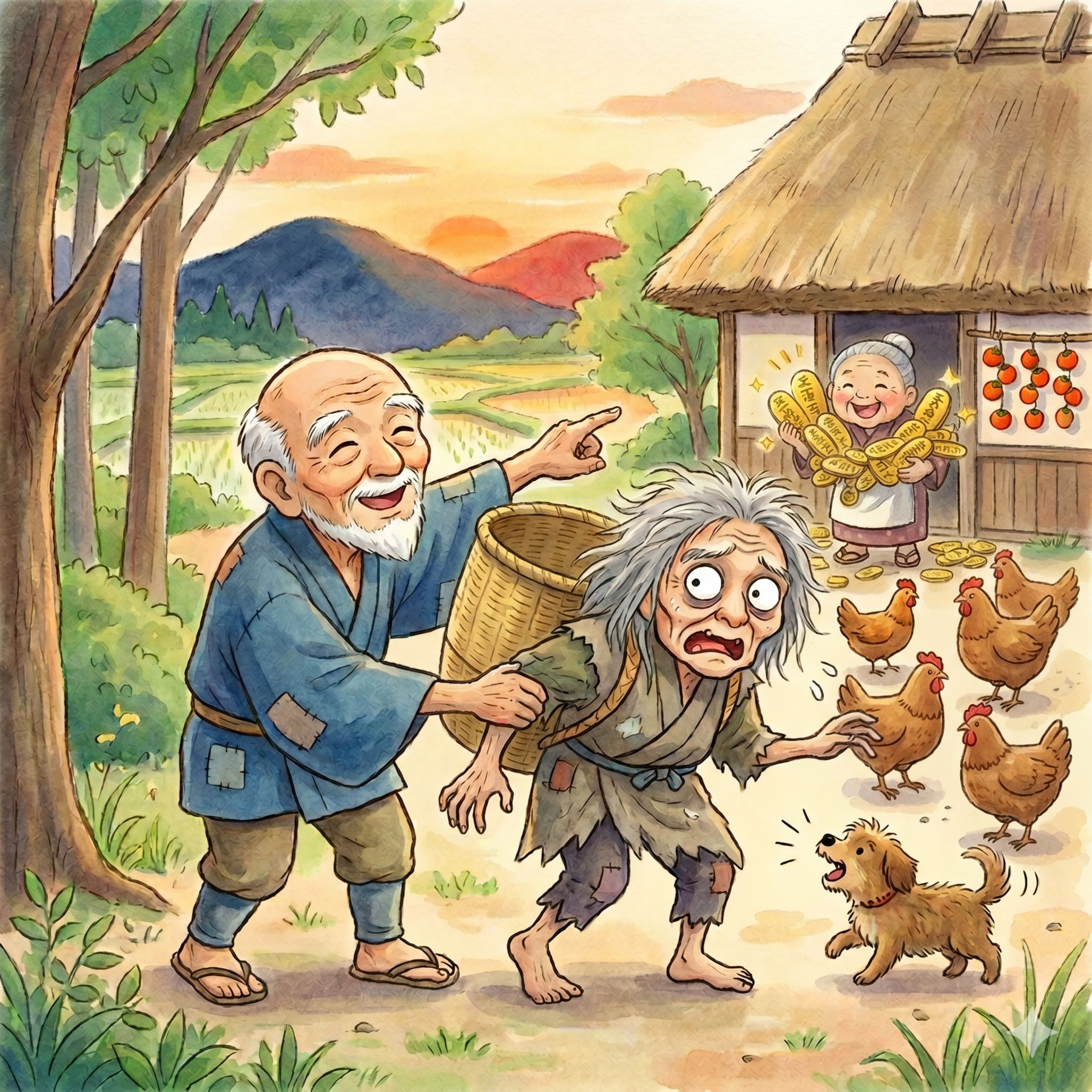 「爺さんと山姥」　 山姥を上手に欺いた賢い爺さんの話 episode artwork