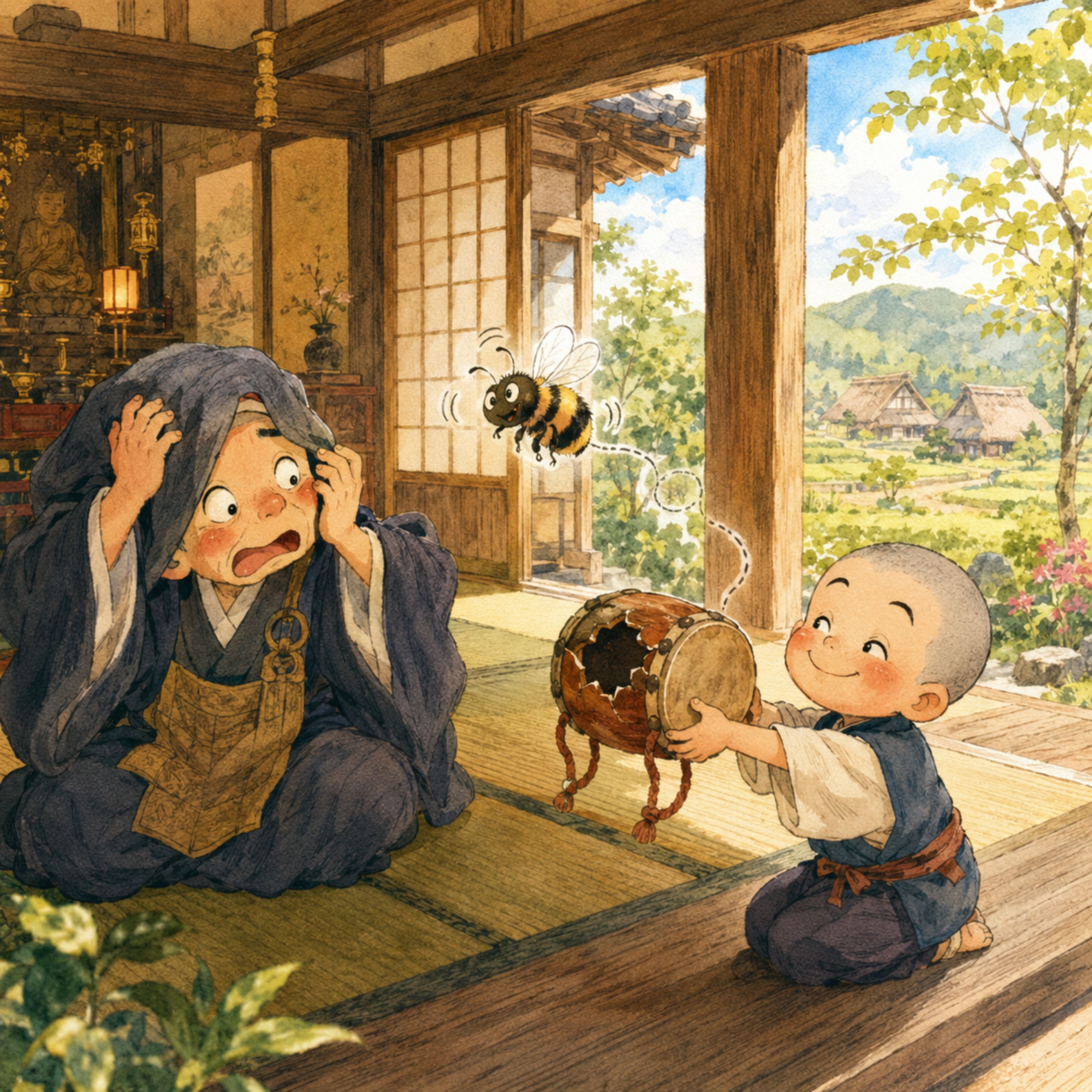 「打たん太鼓の鳴る太鼓」　 意地悪和尚の無理難題に小僧がなんとか応戦！ episode artwork