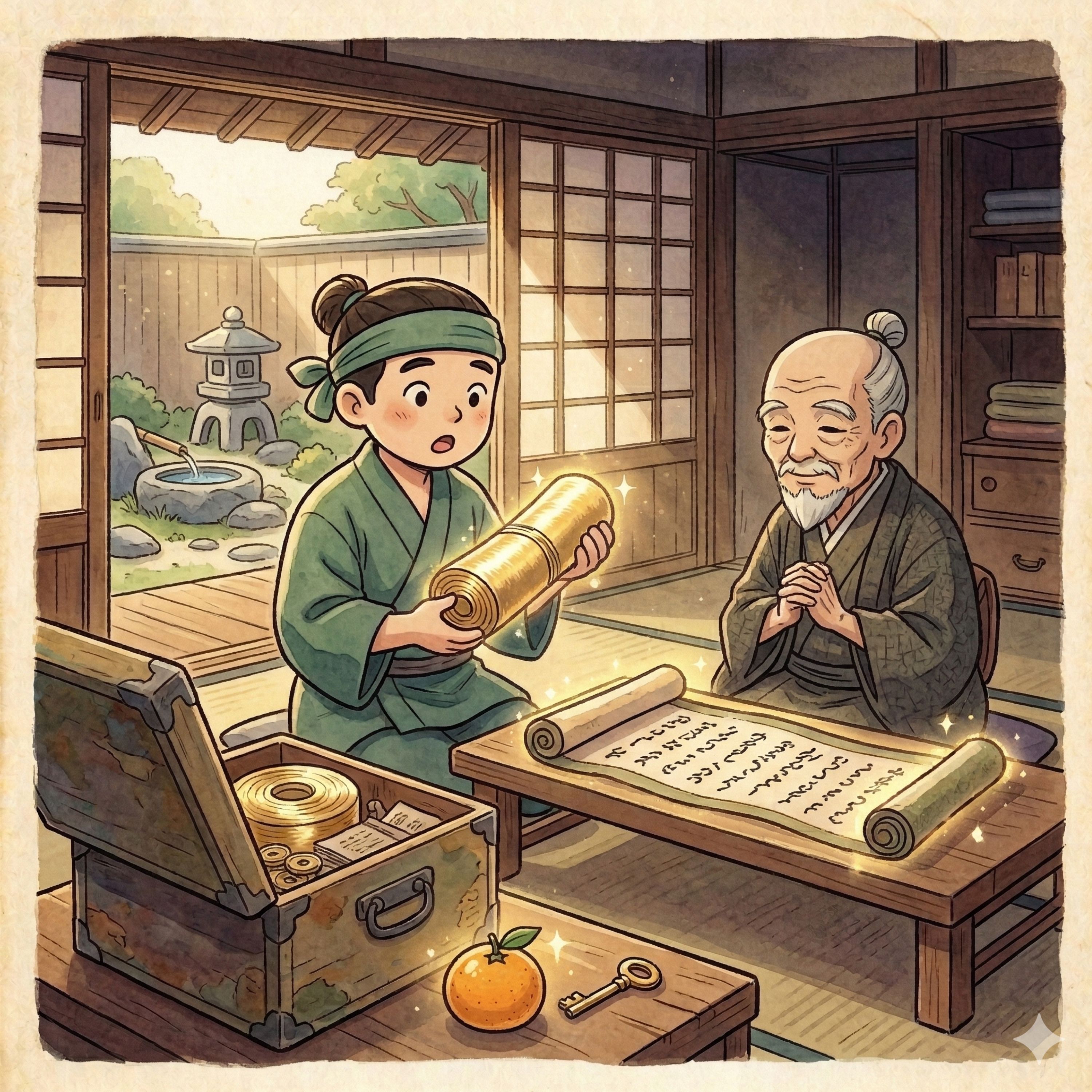 「万太郎と観音さま」　いわゆるわらしべ長者ですね！ episode artwork
