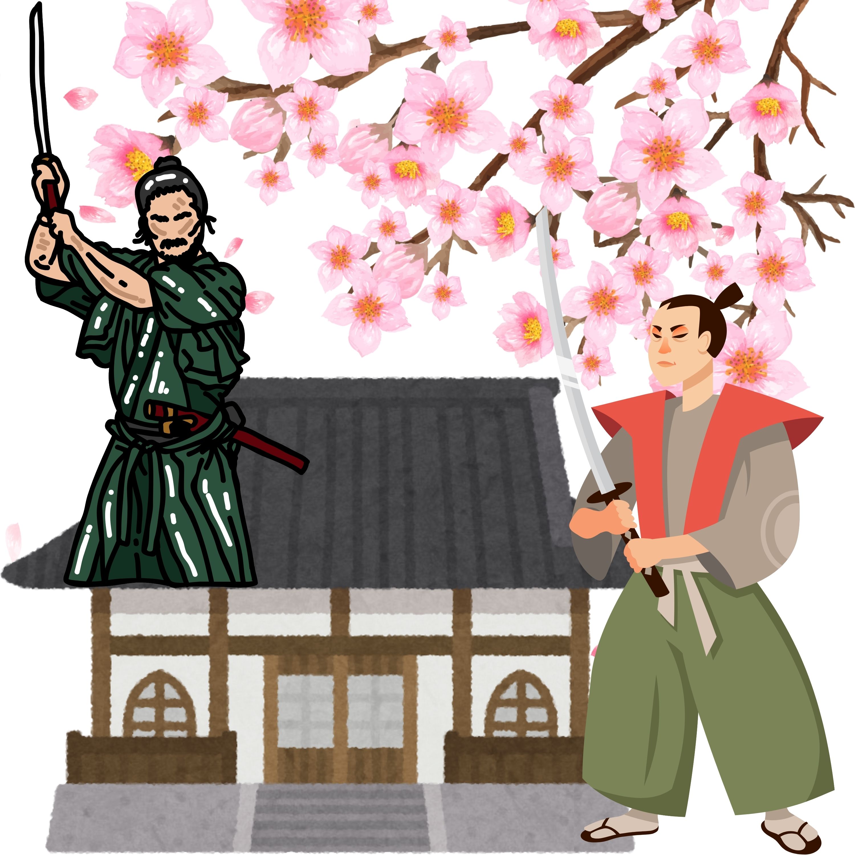 「駒どめの桜」　菊池・南福寺の桜で武士が喧嘩。桜をよ～く見てみると…
