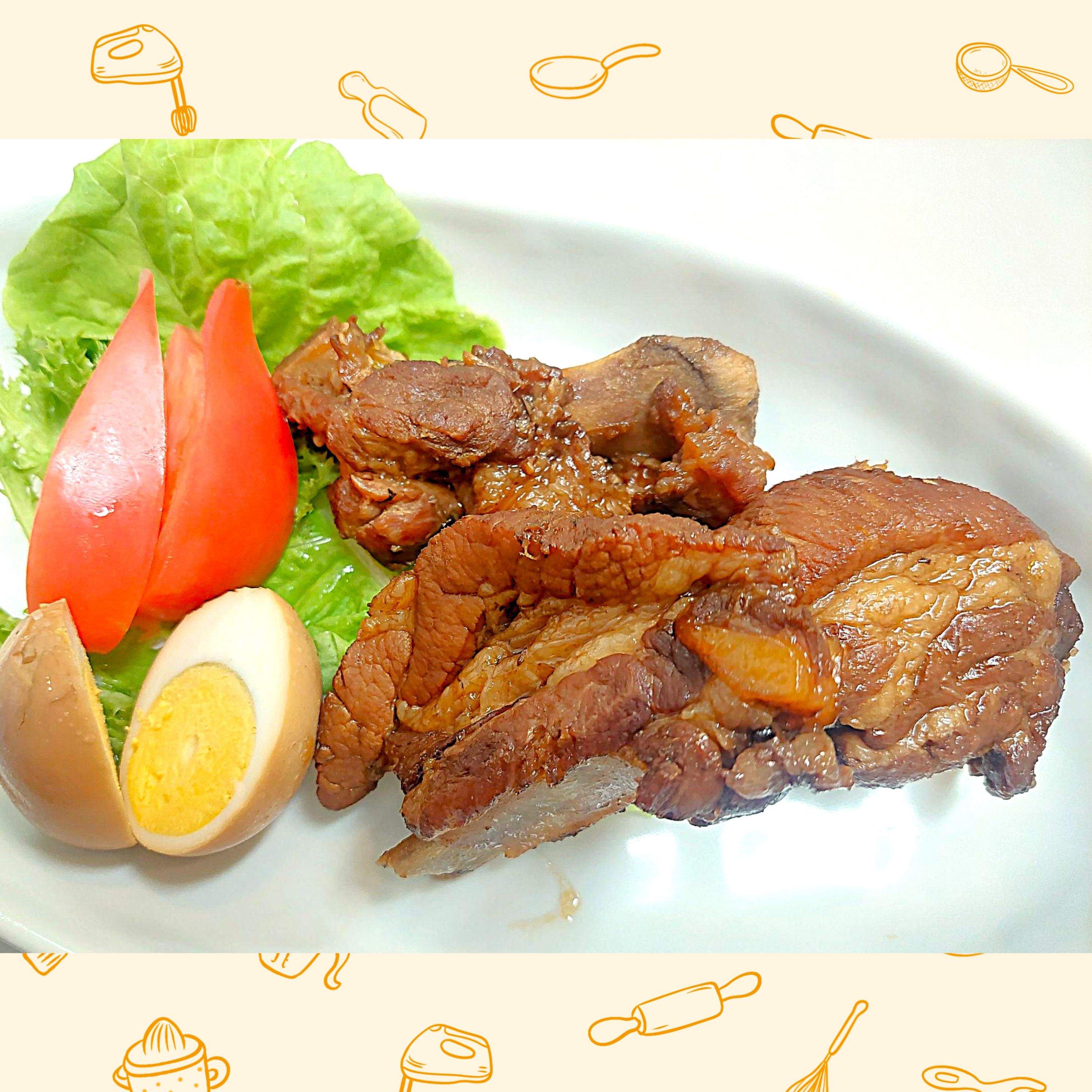 🍖『スペアリブの黒酢煮』🖤