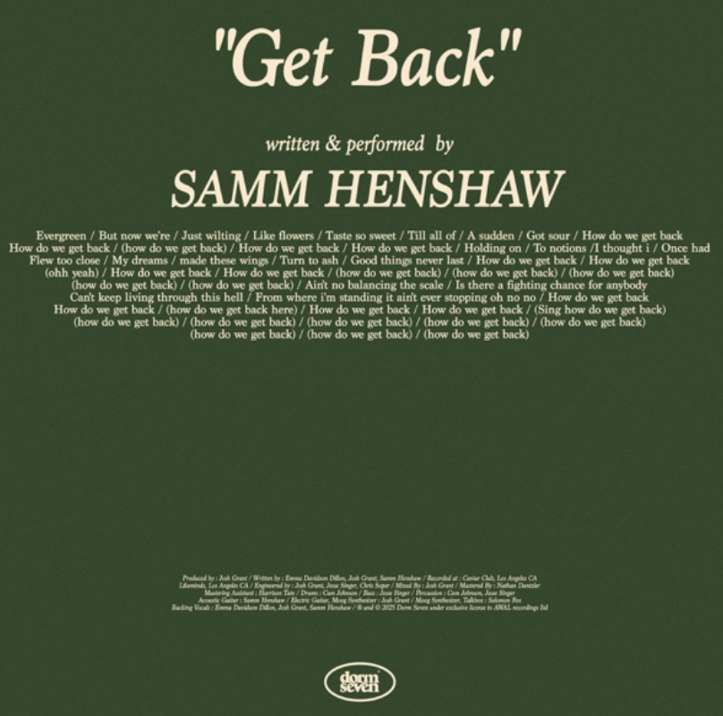 Get Back / Samm Henshaw