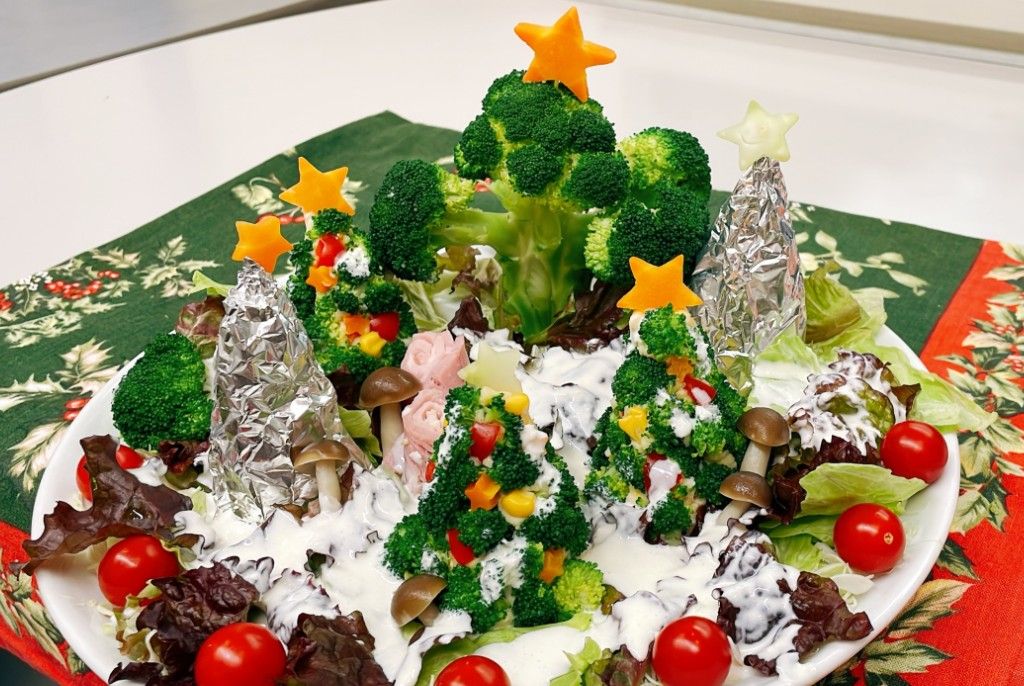 クリスマス風☆彩り野菜