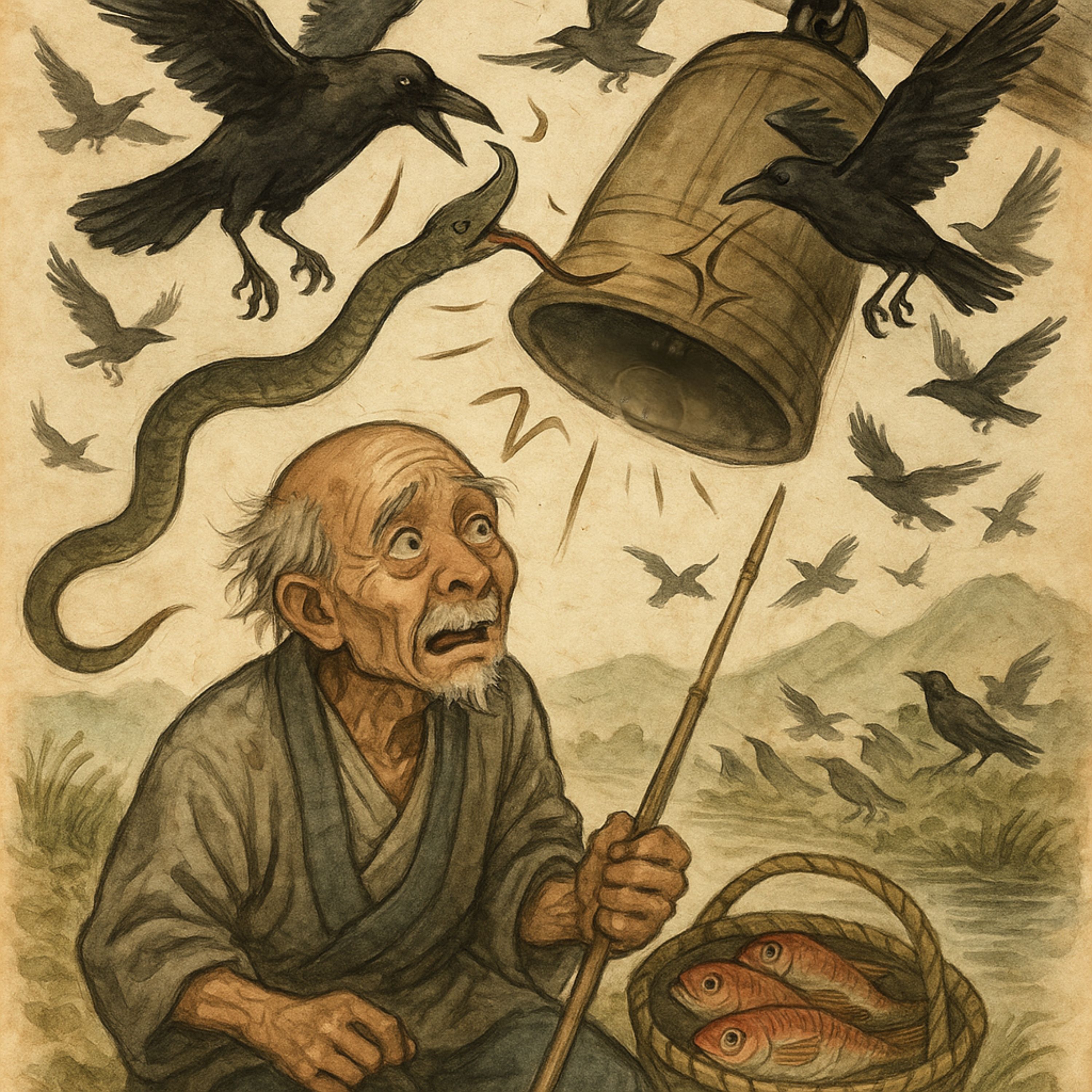 「カラスんくちばしが曲がった訳」　命を助けてもらった恩返しのためだった… episode artwork