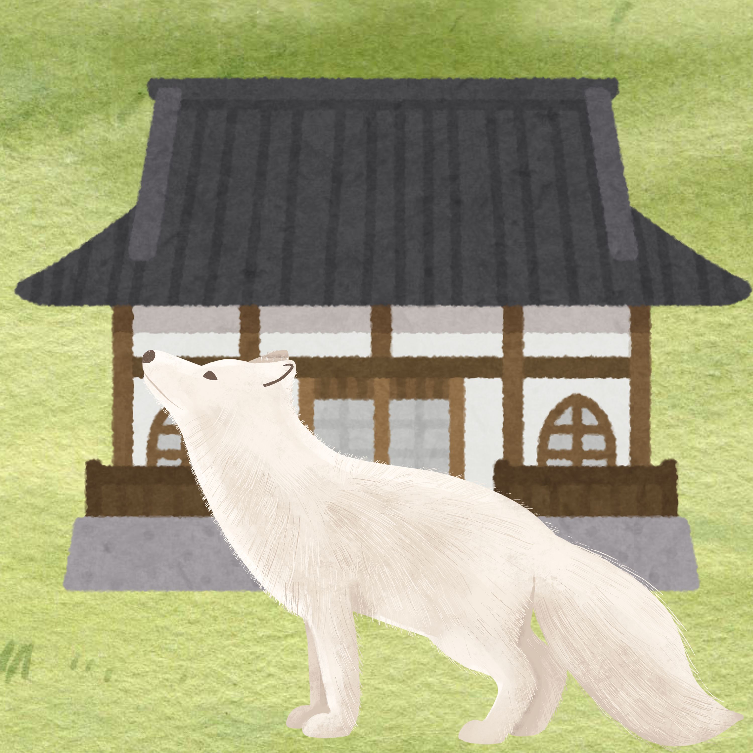 「ぎょくしょう寺の白狐」　熱心に寺に通った男　その正体は白狐だった