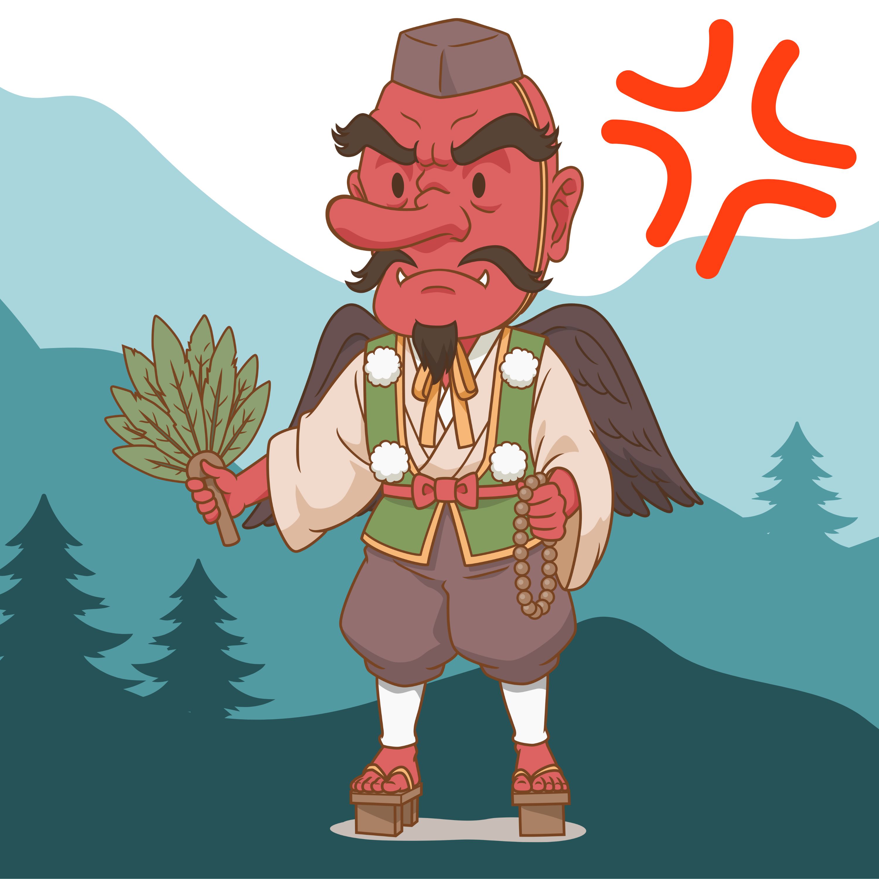 「天狗と隠れ蓑」　龍峰山の天狗と彦一・隠れ蓑 episode artwork