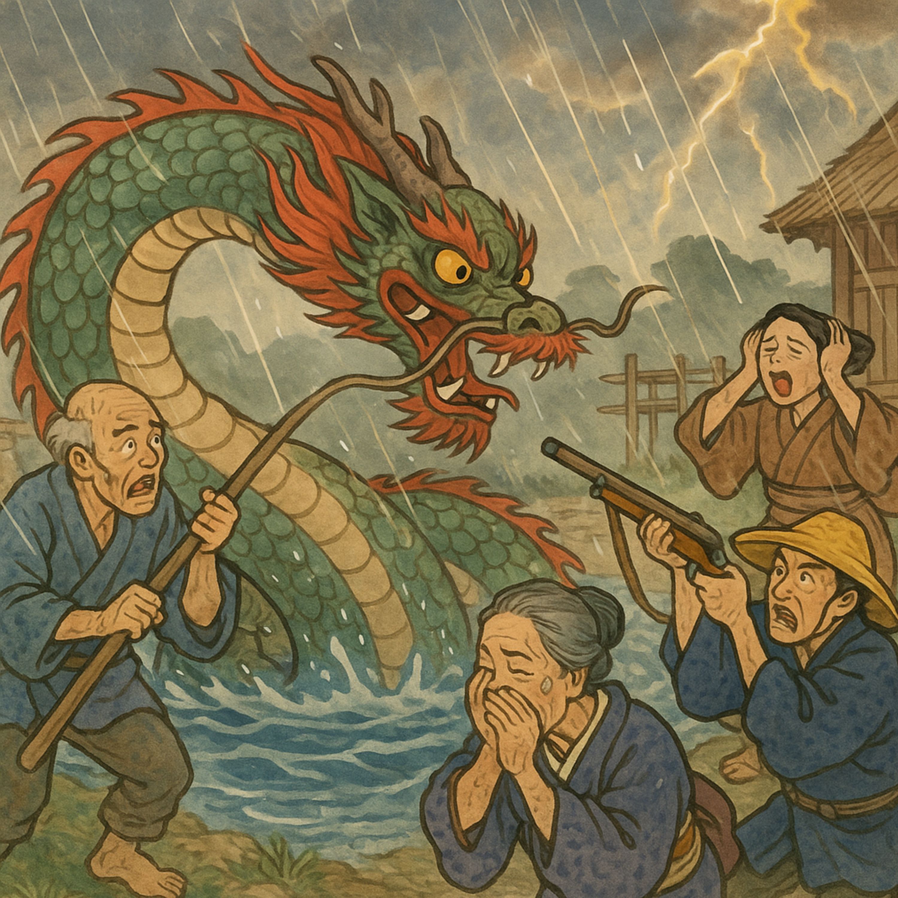 「タツ(龍)ば こなした罰」　天からつこけてきた龍を傷めた村人は… episode artwork