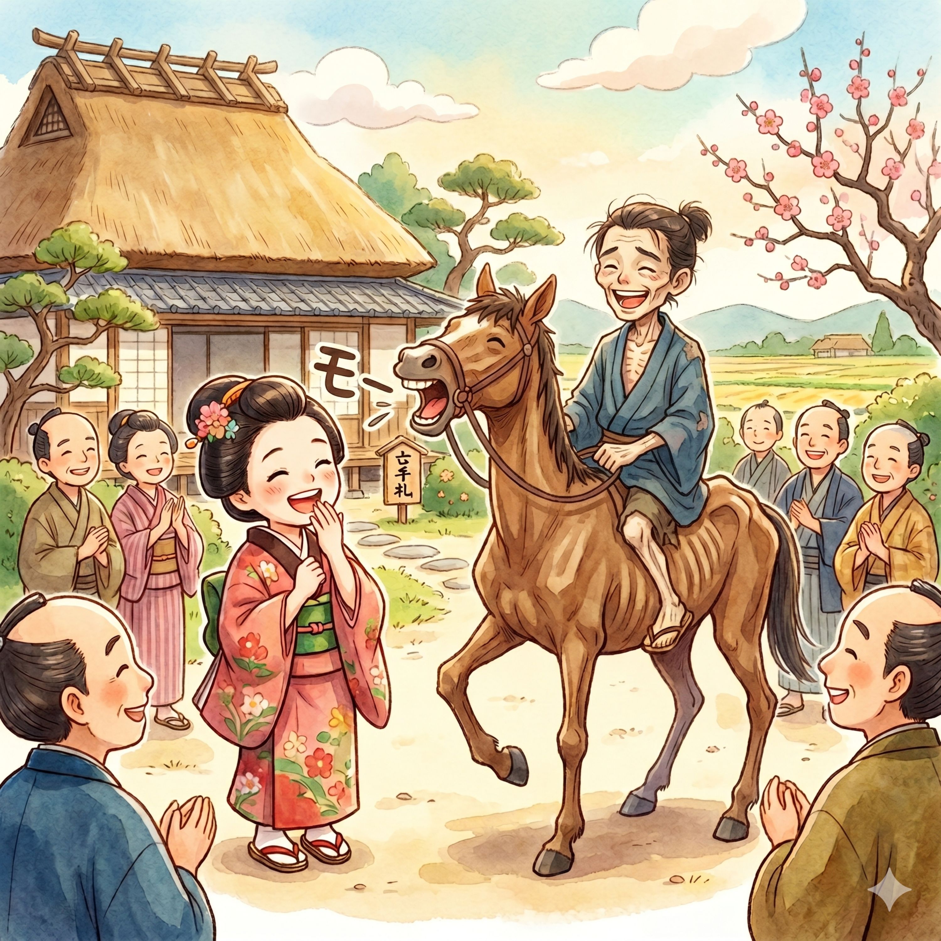 「娘が笑ろうた」　 鬼にも呆れられた使えない息子と馬。ひょんなことから… episode artwork