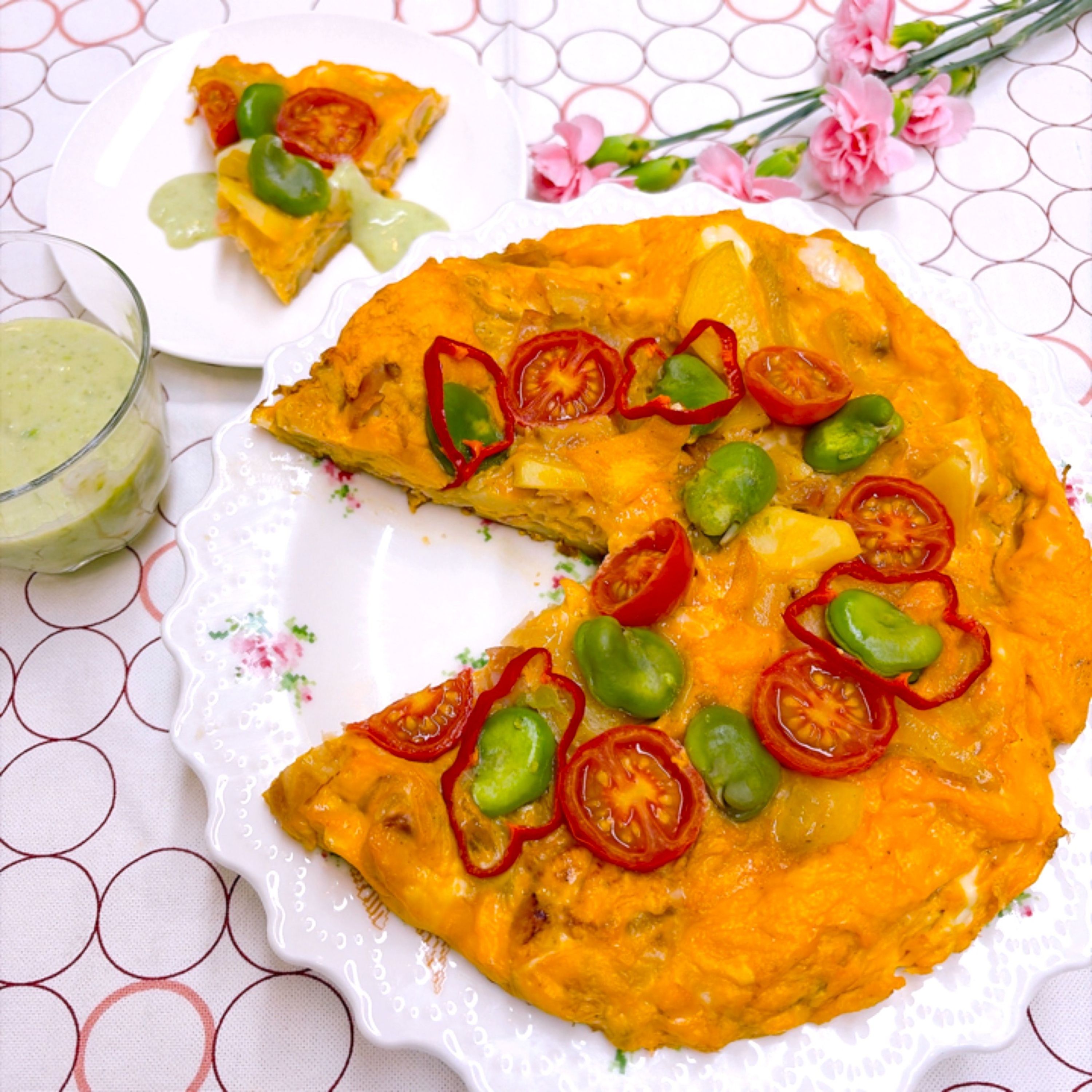🥣『 美味しいそら豆で 春の彩りキッシュ風オムレツ 』🌱✨後生川凜アナ生まれて初めてそら豆を食べる😋