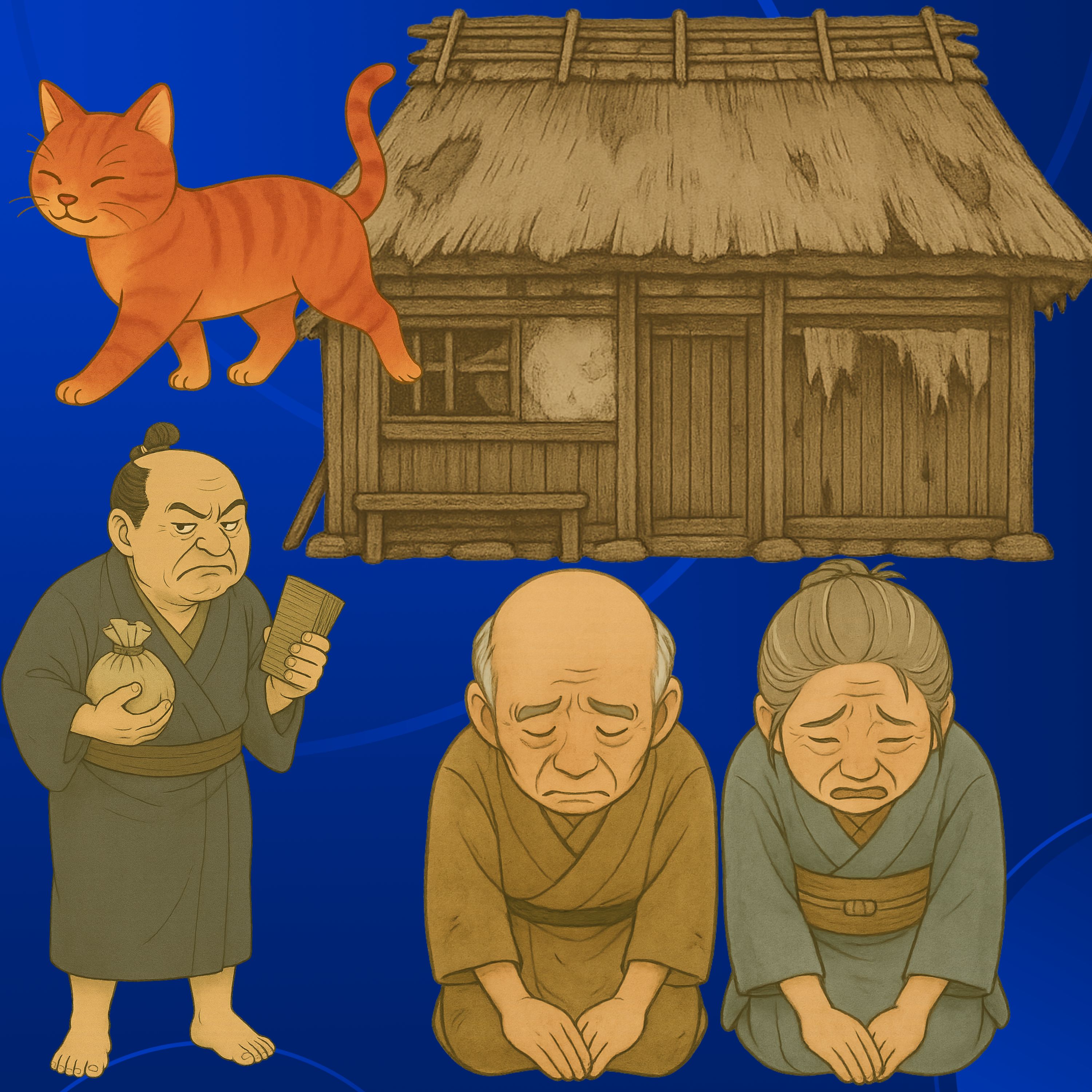 「あかねこだ（玉名の地名）」　無情な借金取りに追われ死んだ家族の魂が・・・