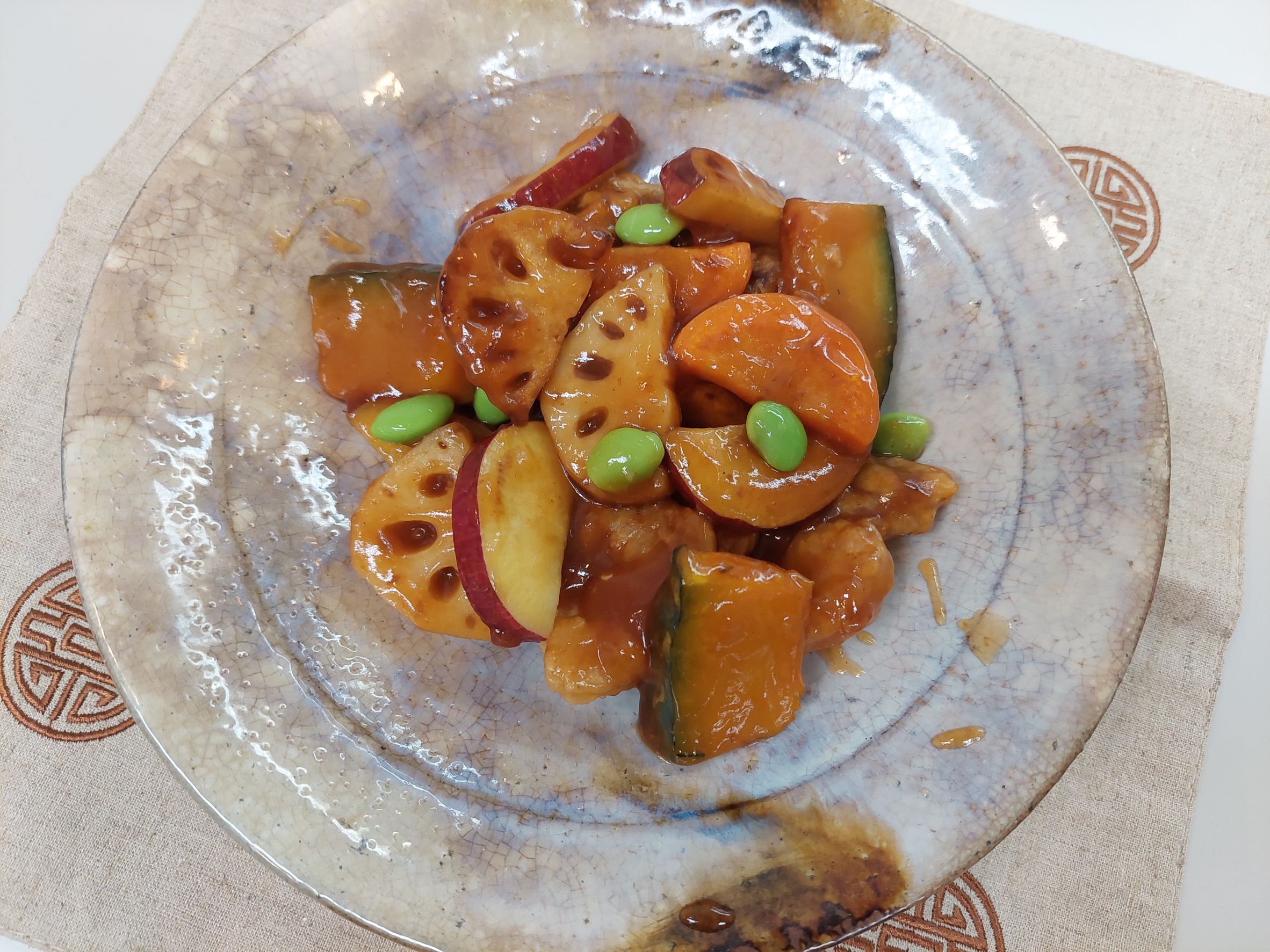 根菜たっぷり酢豚
